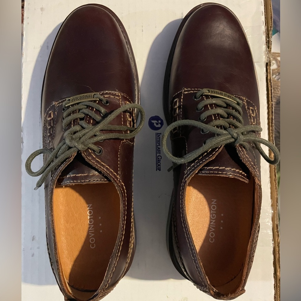 Covington Men's Dark Brown Leather Oxfords